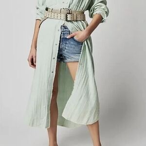 Free People Light Green Maxi Dress